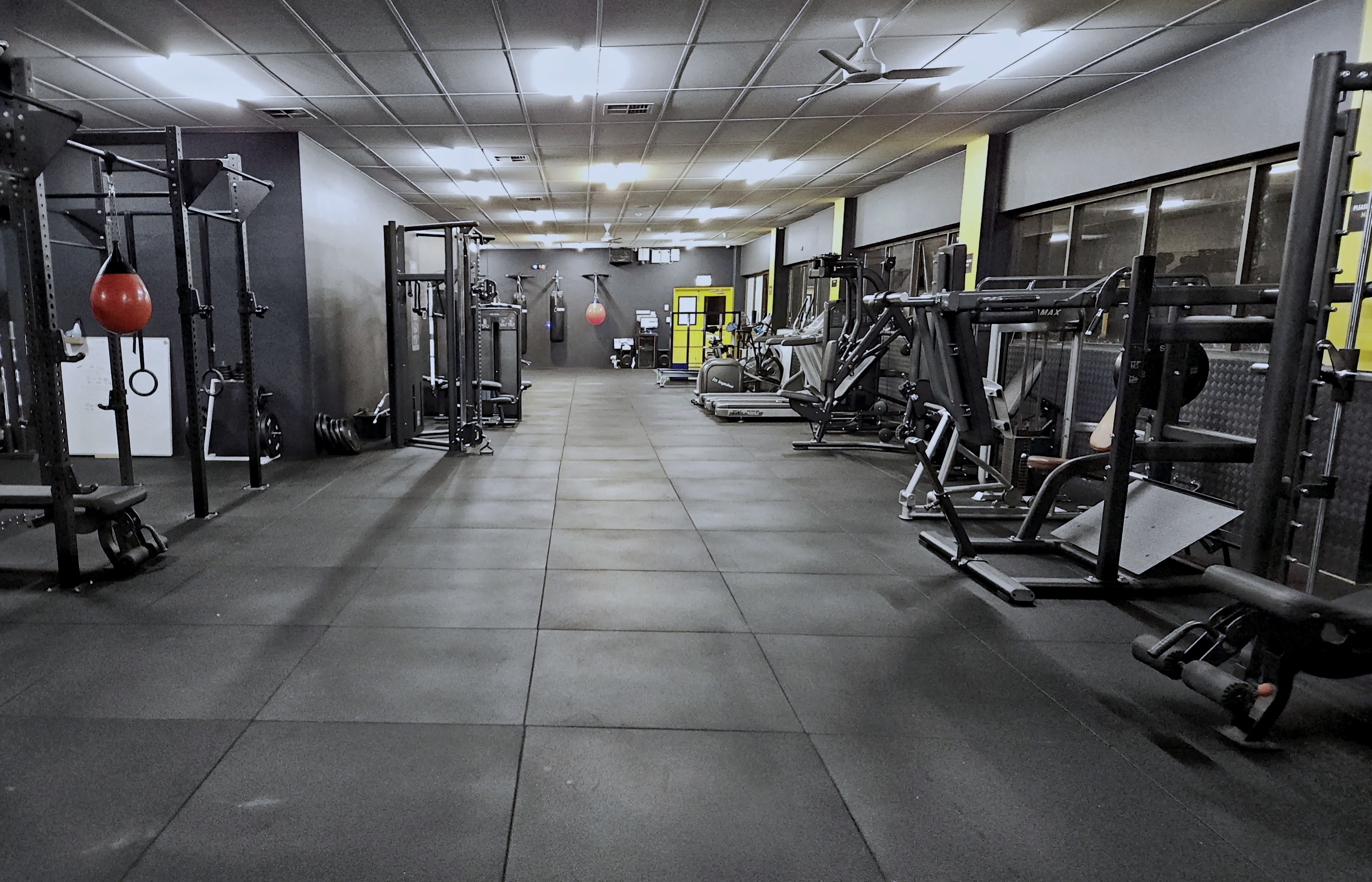 Rare Hami Hill full floor view showing 540m² training space — Hamilton Hill Perth